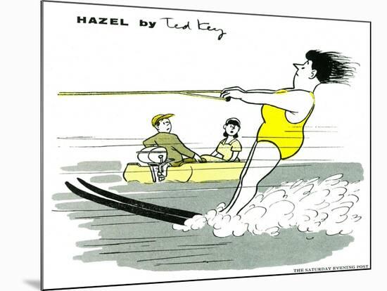 Hazel Cartoon-Ted Key-Mounted Giclee Print