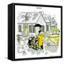 Hazel Cartoon-Ted Key-Framed Stretched Canvas