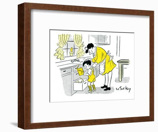 Hazel Cartoon-Ted Key-Framed Giclee Print