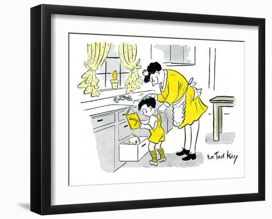 Hazel Cartoon-Ted Key-Framed Giclee Print