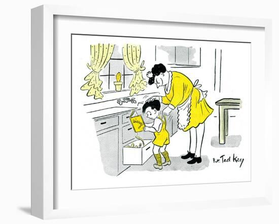 Hazel Cartoon-Ted Key-Framed Giclee Print