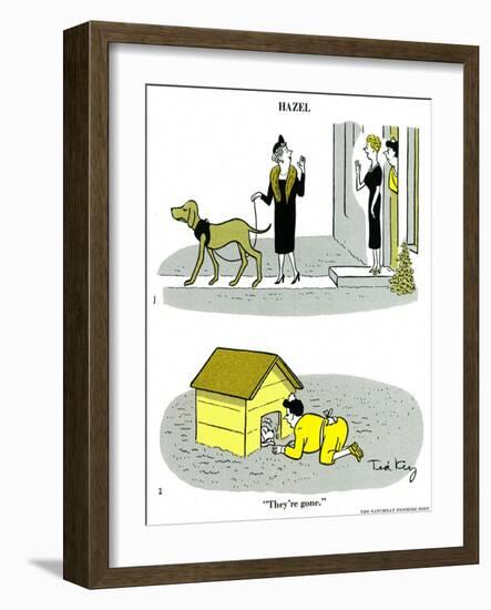 Hazel Cartoon-Ted Key-Framed Giclee Print