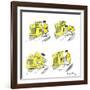 Hazel Cartoon-Ted Key-Framed Giclee Print