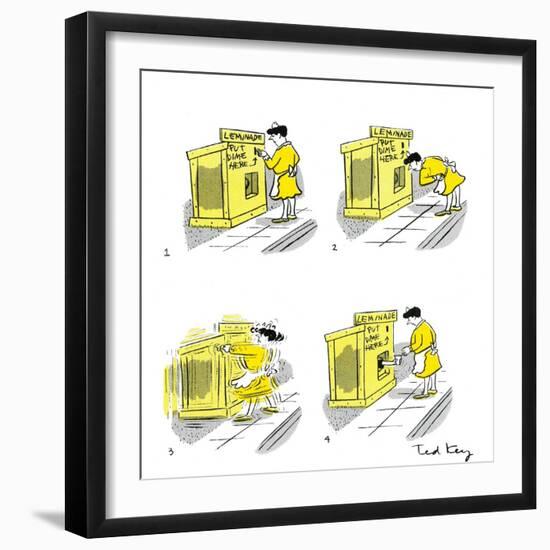 Hazel Cartoon-Ted Key-Framed Giclee Print