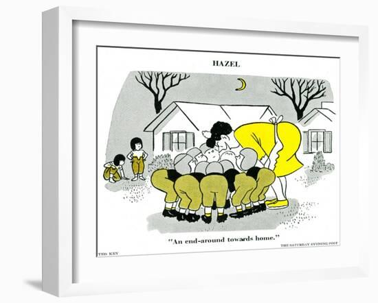 Hazel Cartoon-Ted Key-Framed Giclee Print