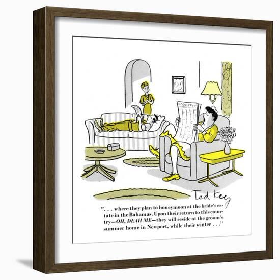 Hazel Cartoon-Ted Key-Framed Giclee Print