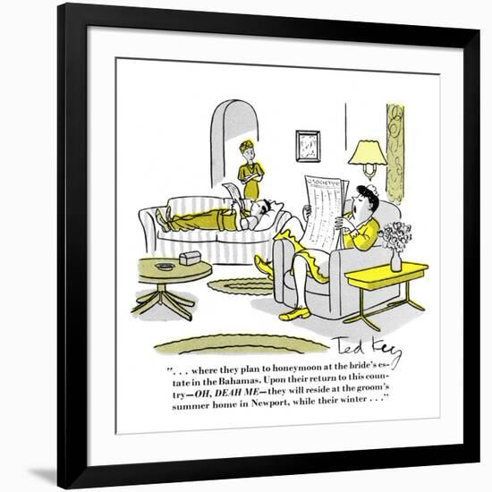 Hazel Cartoon-Ted Key-Framed Giclee Print