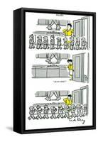 Hazel Cartoon-Ted Key-Framed Stretched Canvas