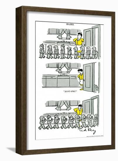 Hazel Cartoon-Ted Key-Framed Giclee Print