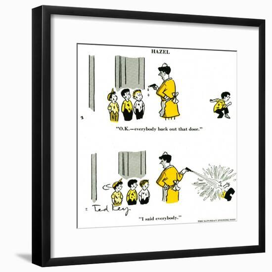 Hazel Cartoon-Ted Key-Framed Giclee Print