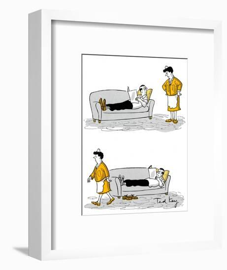 Hazel Cartoon-Ted Key-Framed Giclee Print