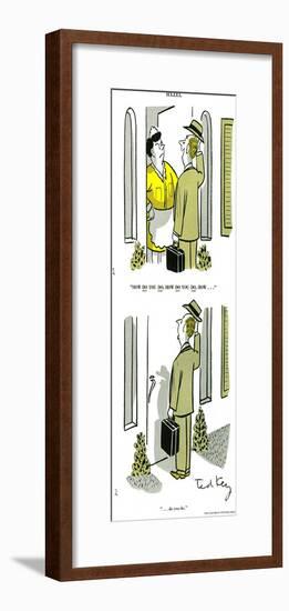 Hazel Cartoon-Ted Key-Framed Giclee Print