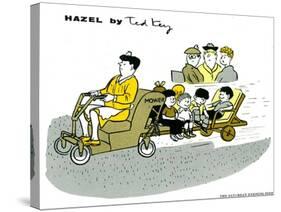 Hazel Cartoon-Ted Key-Stretched Canvas