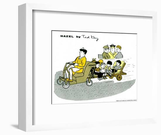 Hazel Cartoon-Ted Key-Framed Giclee Print