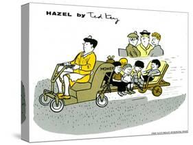 Hazel Cartoon-Ted Key-Stretched Canvas