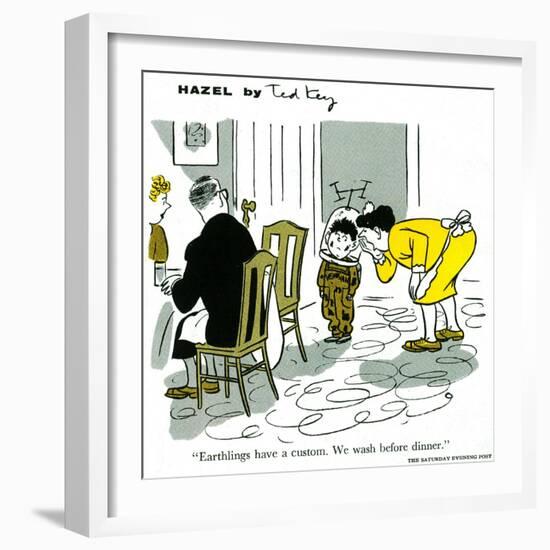 Hazel Cartoon-Ted Key-Framed Giclee Print