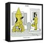 Hazel Cartoon-Ted Key-Framed Stretched Canvas