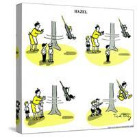 Hazel Cartoon-Ted Key-Stretched Canvas