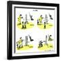 Hazel Cartoon-Ted Key-Framed Giclee Print