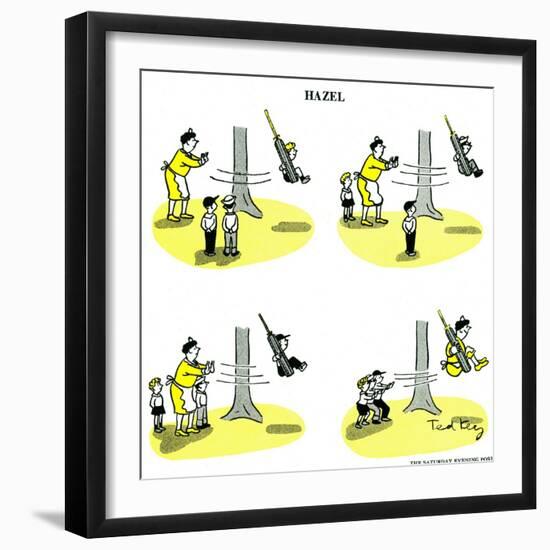 Hazel Cartoon-Ted Key-Framed Giclee Print