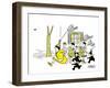 Hazel Cartoon-Ted Key-Framed Giclee Print