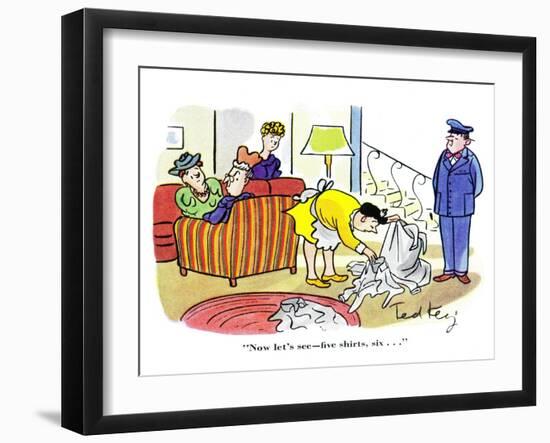 Hazel Cartoon-Ted Key-Framed Giclee Print