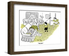 Hazel Cartoon-Ted Key-Framed Giclee Print