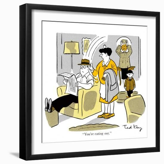 Hazel Cartoon-Ted Key-Framed Giclee Print