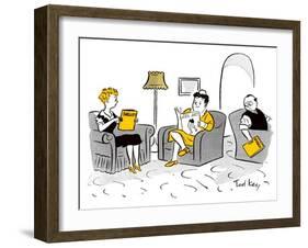 Hazel Cartoon-Ted Key-Framed Giclee Print