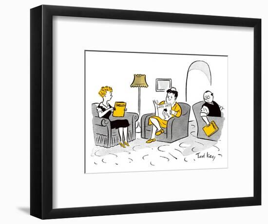 Hazel Cartoon-Ted Key-Framed Giclee Print