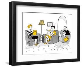 Hazel Cartoon-Ted Key-Framed Giclee Print