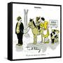 Hazel Cartoon-Ted Key-Framed Stretched Canvas