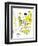 Hazel Cartoon-Ted Key-Framed Premium Giclee Print