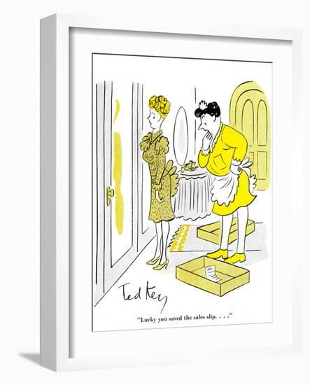 Hazel Cartoon-Ted Key-Framed Giclee Print