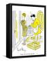 Hazel Cartoon-Ted Key-Framed Stretched Canvas