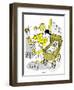 Hazel Cartoon-Ted Key-Framed Giclee Print