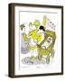 Hazel Cartoon-Ted Key-Framed Giclee Print