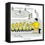 Hazel Cartoon-Ted Key-Framed Stretched Canvas