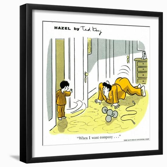 Hazel Cartoon-Ted Key-Framed Giclee Print