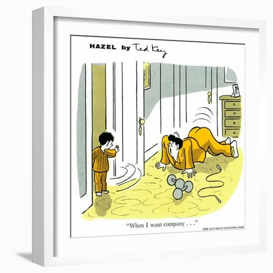 Hazel Cartoon-Ted Key-Framed Giclee Print