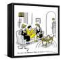 Hazel Cartoon-Ted Key-Framed Stretched Canvas