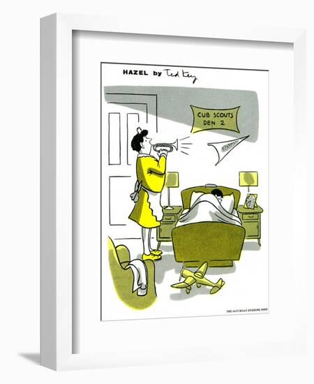 Hazel Cartoon-Ted Key-Framed Giclee Print