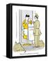 Hazel Cartoon-Ted Key-Framed Stretched Canvas