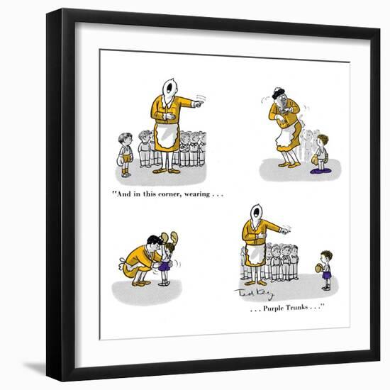 Hazel Cartoon-Ted Key-Framed Giclee Print