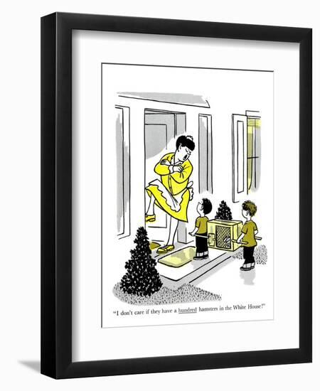 Hazel Cartoon-Ted Key-Framed Premium Giclee Print