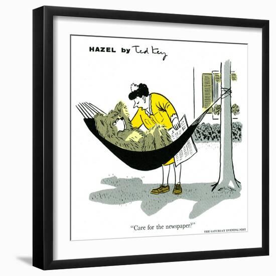 Hazel Cartoon-Ted Key-Framed Giclee Print