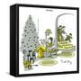 Hazel Cartoon-Ted Key-Framed Stretched Canvas