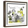 Hazel Cartoon-Ted Key-Framed Giclee Print