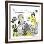 Hazel Cartoon-Ted Key-Framed Giclee Print