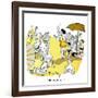 Hazel Cartoon-Ted Key-Framed Giclee Print